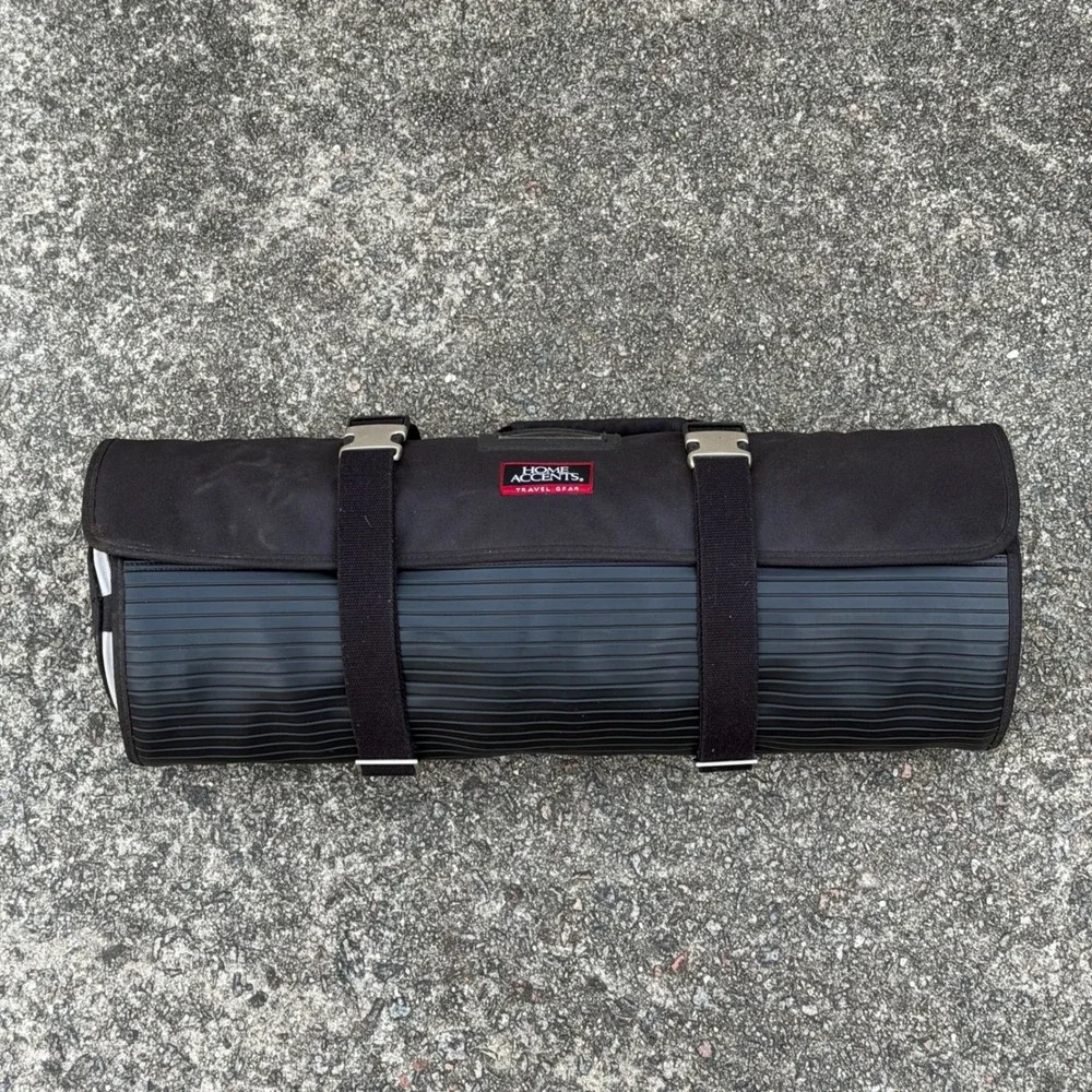 Home Accents Travel Gear Roll Up Garment Bag‎ Black Canvas Hanging Suit Carrier